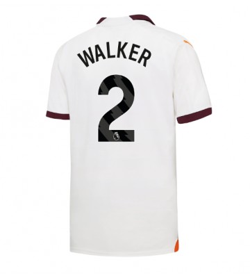 Manchester City Kyle Walker #2 Replika Udebanetrøje 2023-24 Kortærmet